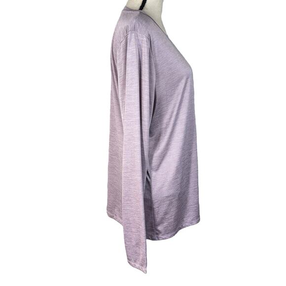 Under Armour Womens XX-Large Loose Fit Top HeatGear Long Sleeve Crew Neck Purple - Picture 2 of 8